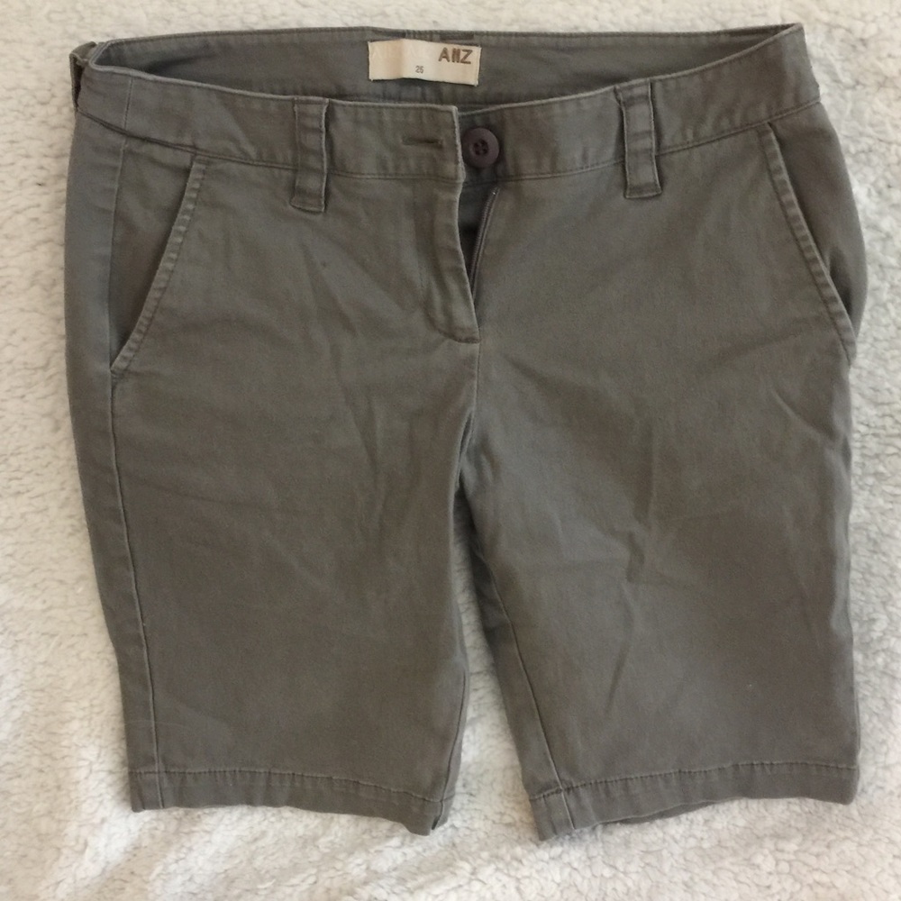Olive Bermuda Shorts